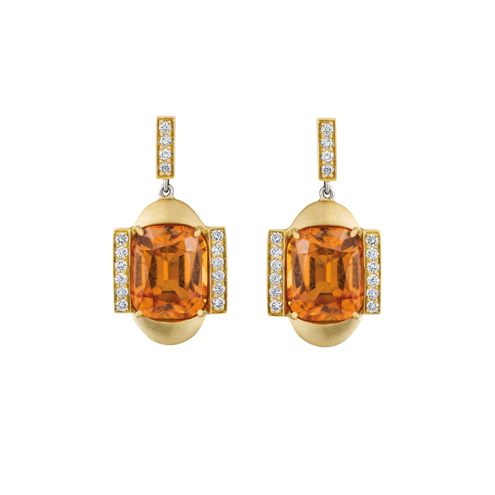 Mandarin Garnet Earrings | Wixon Jewelers