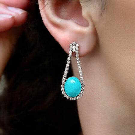 Paraiba custom earrings