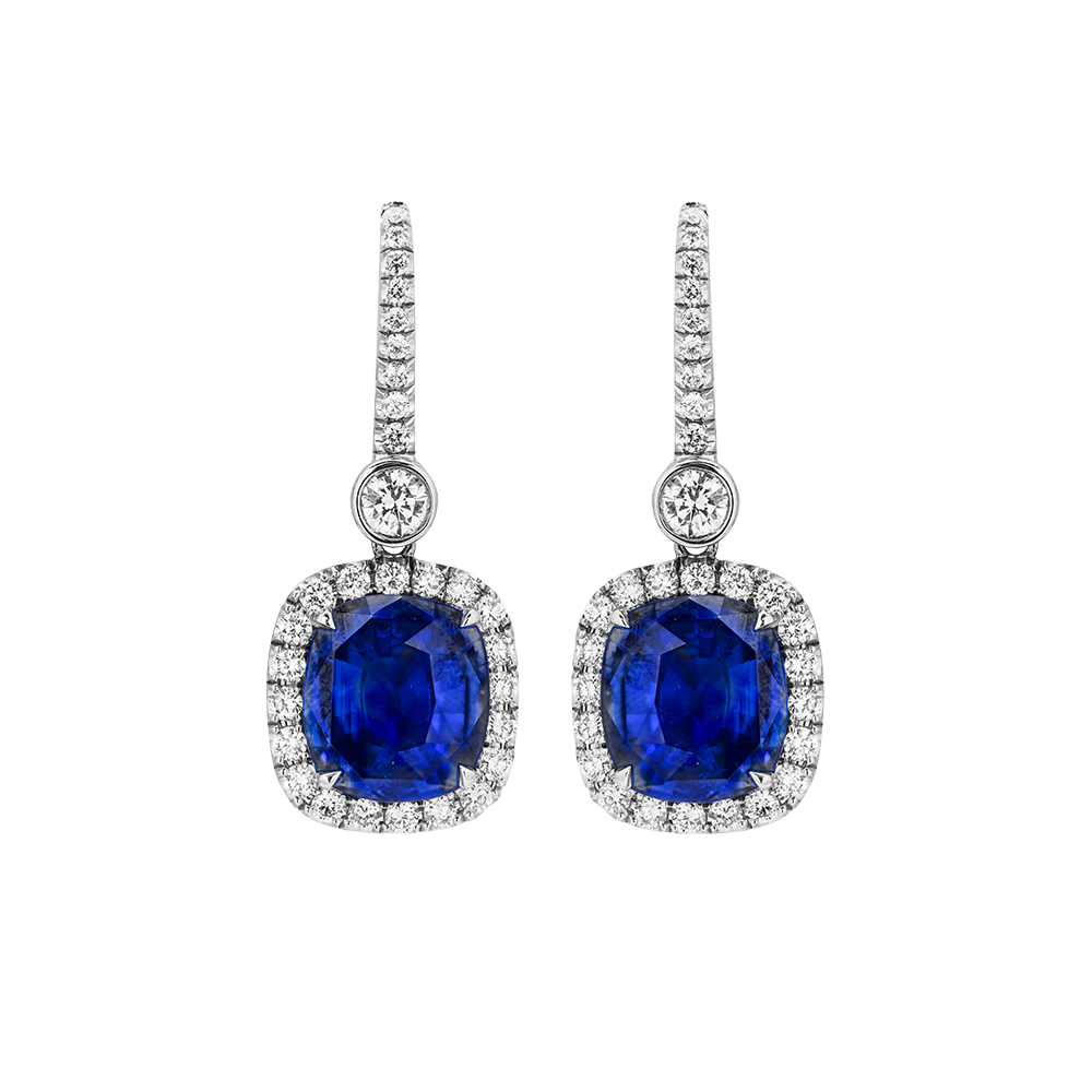 Blue Sapphire Drop Earrings | Wixon Jewelers