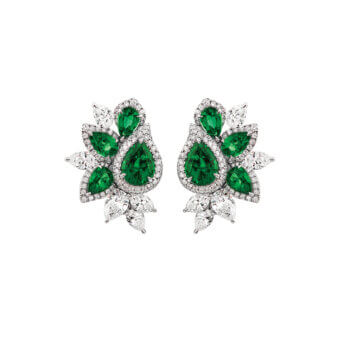 162516-1-emerald-cluster-earrings Emerald Cluster Earrings