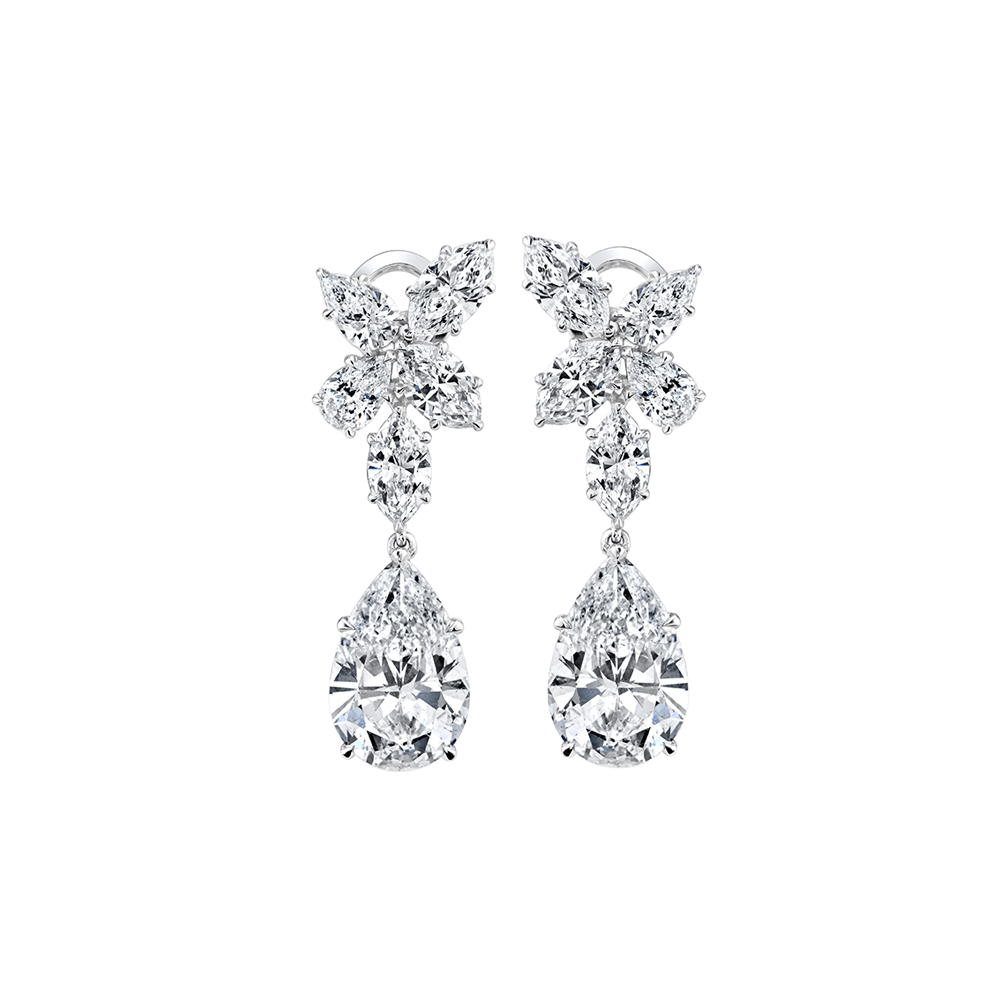 Details more than 72 pear shaped diamond drop earrings - esthdonghoadian