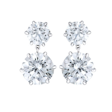 Double Drop Diamond Earrings Wixon Jewelers