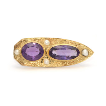 210900-vintage-amethyst-seed-pearl-brooch