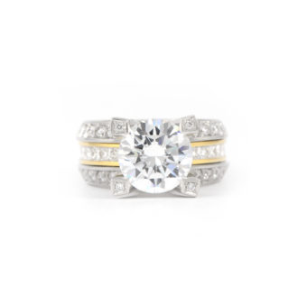 366097-wide-band-yellow-gold-engagement-ring