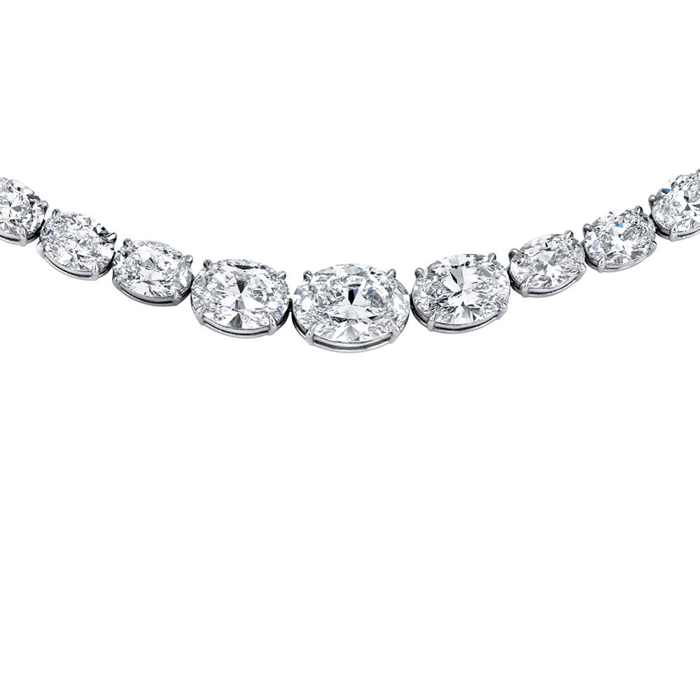 Oval Diamond Riviera Necklace | Wixon Jewelers
