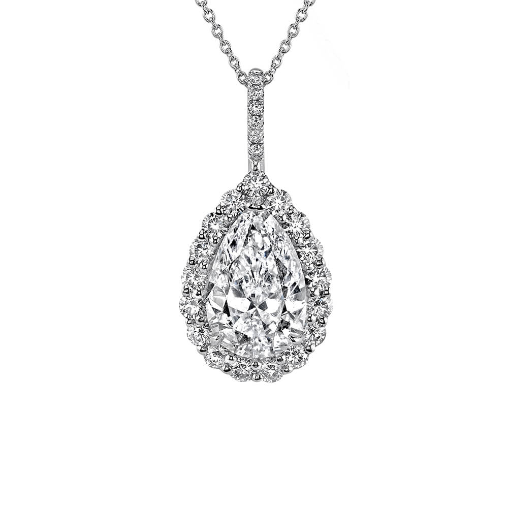 Aggregate 140+ pear shaped diamond pendant necklace - songngunhatanh.edu.vn