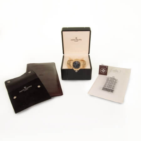 Patek Philippe Nautilus watch pre-owned box
