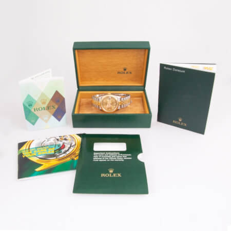 Rolex Datejust 36mm pre-owned watch box and papers
