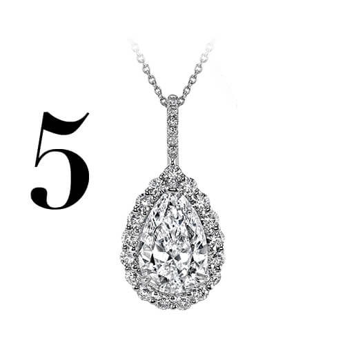 5 Classic pear-shaped pendant