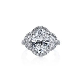 014450-1-Oval-Half-Moon-Diamond-Ring Oval Diamond Three Stone Pave Ring in Platinum