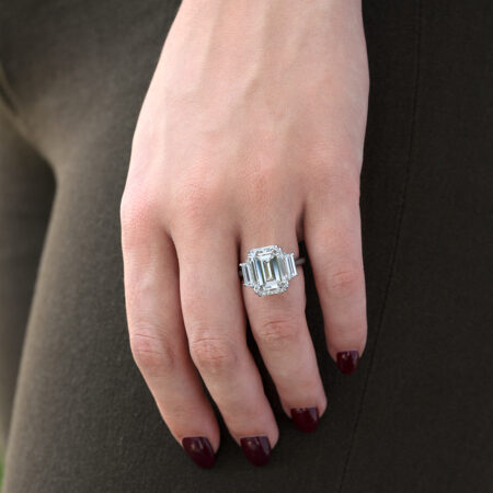 Emerald-Cut Diamond Ring