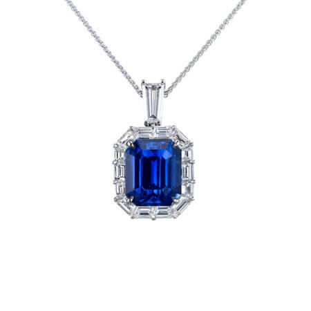 Sapphire and Diamond Pendant