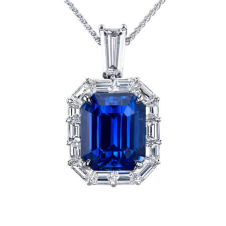 Sapphire and Diamond Pendant