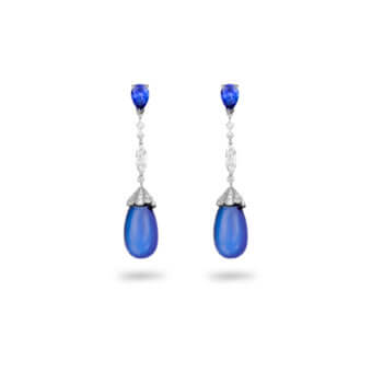 162637-Tanzanite-Drop-Earrings Tanzanite Cabochon Drop Earrings