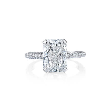 Radiant Cut Pave Diamond Ring
