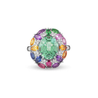 051306-1-Green-Tourmaline-Gemstone-Cocktail-Ring Green Tourmaline Gemstone Cocktail Ring