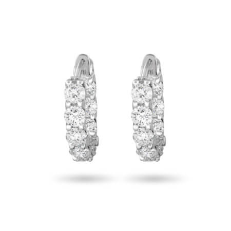 Diamond Hoop Earrings