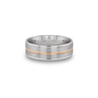091536-Two-Tone-Men's-Wedding-Band Two-Tone Men's Wedding Band