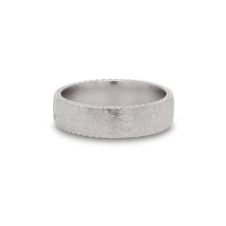 Textured Men's Wedding Band