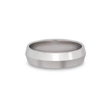 Knife Edge Men's Wedding Band