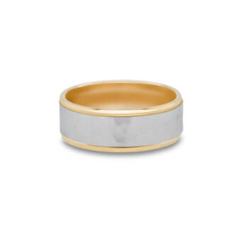 261459-Two-Tone-Men's-Wedding-Ring Two-Tone Men's Wedding Ring