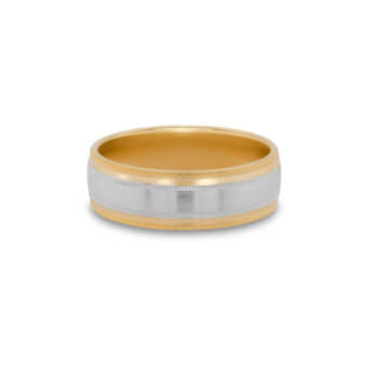 261477-Two-Tone-Men's-Wedding-Ring Two-Tone Men's Wedding Ring