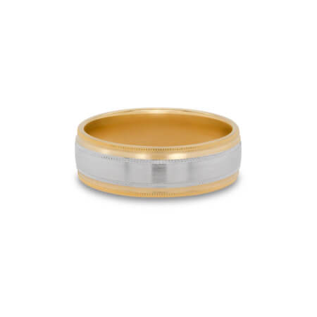 Two-Tone Men's Wedding Ring
