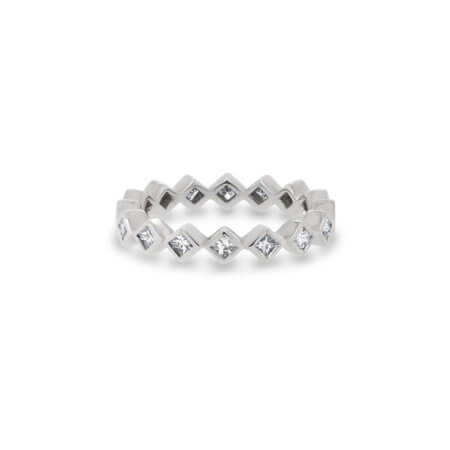 Princess-Cut Diamond Eternity Band