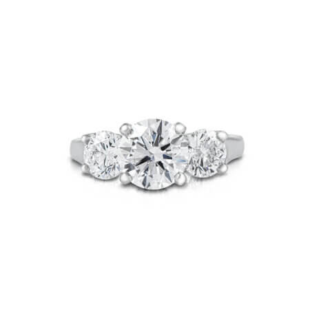 Three-Stone Round Diamond Ring
