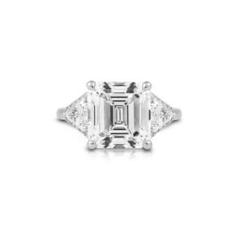 014438-1-Square Emerald-Cut Diamond Ring Square Emerald-Cut Diamond Ring