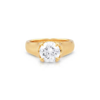 014463-1-Classic Diamond Solitaire Ring Classic Diamond Solitaire Ring
