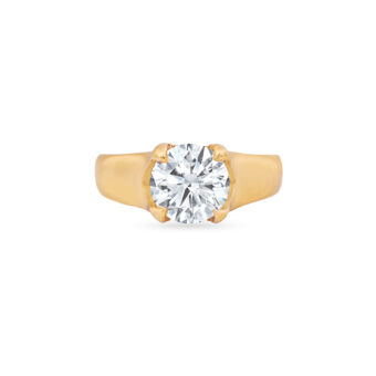 014463-1-Diamond-Ring Classic Yellow Gold Diamond Ring