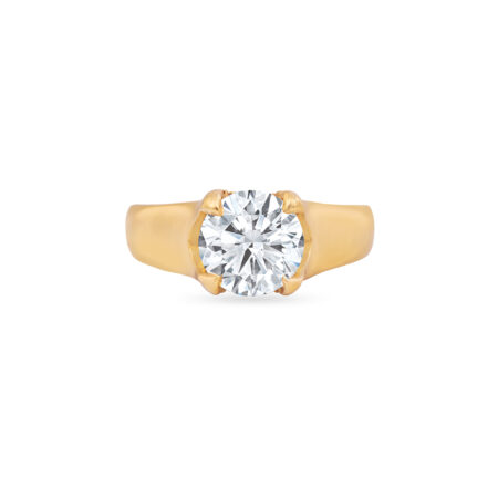 Classic Yellow Gold Diamond Ring