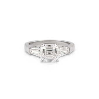 014477-Asscher Cut Diamond Ring Asscher Cut Diamond Ring