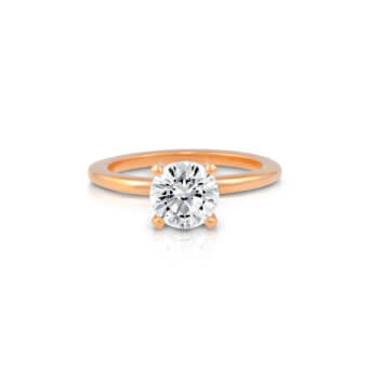 367238-Rose Gold Solitaire Ring Rose Gold Solitaire Ring