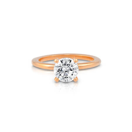Rose Gold Solitaire Ring