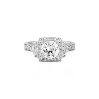 367502-1-Vintage Inspired Diamond Ring Vintage Inspired Diamond Ring