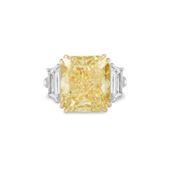 014479-1-Radiant Fancy Yellow Diamond Ring Radiant Fancy Yellow Diamond Ring