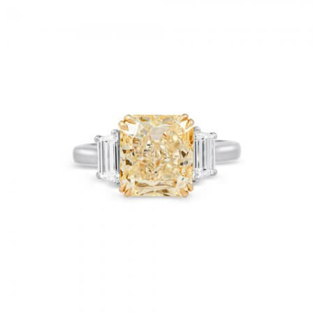 Yellow Diamond Three-Stone Ring