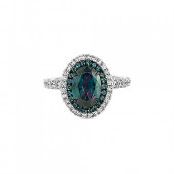 040973-Alexandrite-Halo-Gemstone-Ring Alexandrite-Halo-Gemstone-Ring
