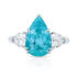 Pear-Shaped Paraiba Ring