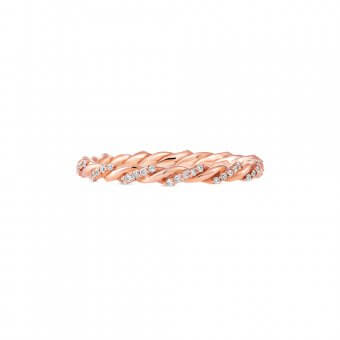 080555-1-Rose Gold Twist Diamond Band Rose Gold Twist Diamond Band