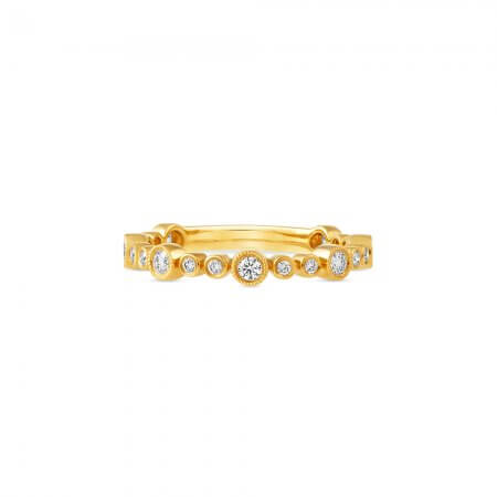 Yellow Gold Twist Diamond band
