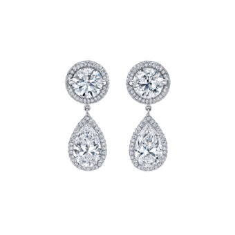 155196-1-Jacket-Style Diamond Dangle Earrings Jacket-Style Diamond Dangle Earrings
