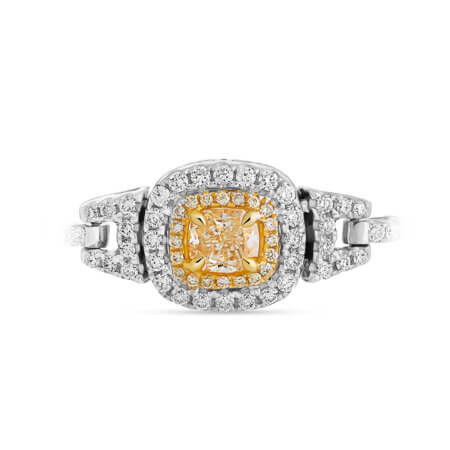 Yellow Diamond Halo Bracelet