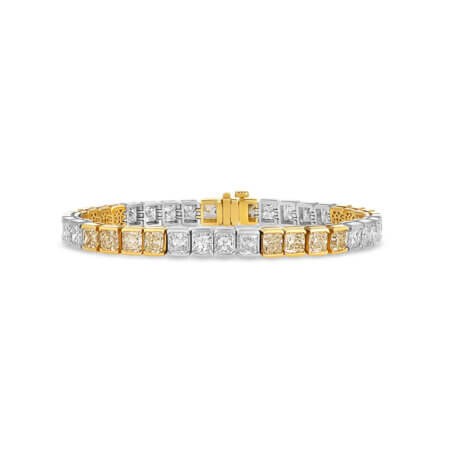 Yellow & White Diamond Bracelet