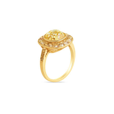 Yellow-Diamond-Halo-Ring