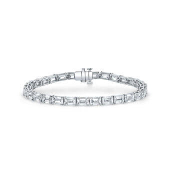181839-Emerald Cut Tennis Bracelet Emerald Cut Tennis Bracelet