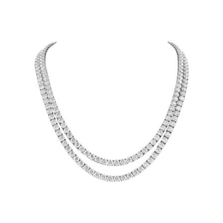 Round Diamond Riviera Necklace