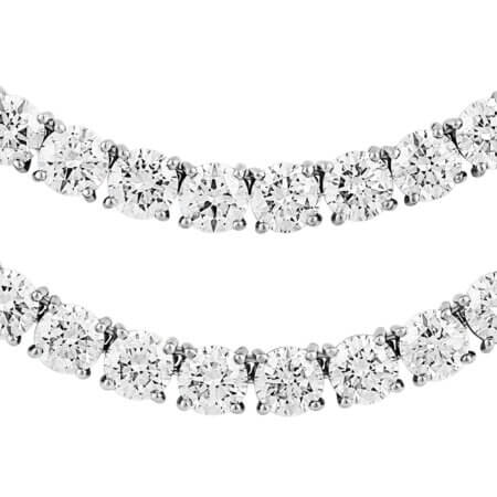 Round Diamond Riviera Necklace